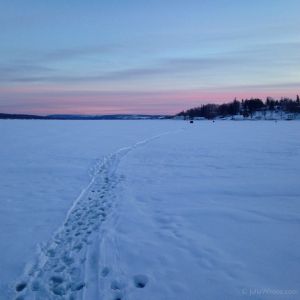 Frozen Skaneateles Lake